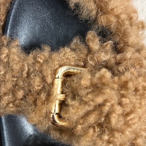 Marni Shearling Buckle Sandals - Picture 8 of 10